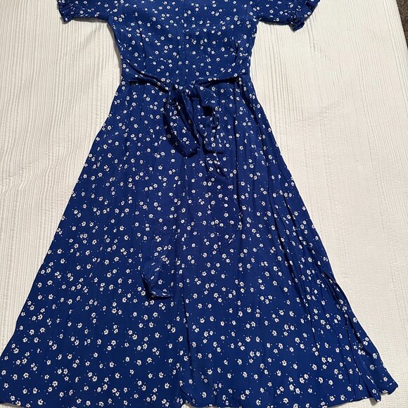 Faithful the Brand Farah Dress Cobalt Blue Size US 4 - Picture 8 of 9